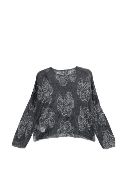 Emporio Armani Embroidered crewneck sweater