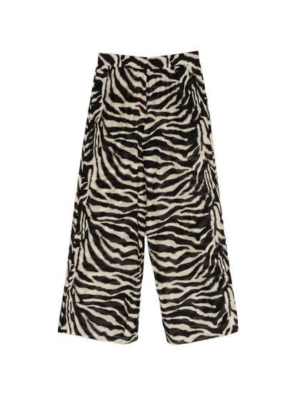 Ermanno Scervino Printed cotton trousers