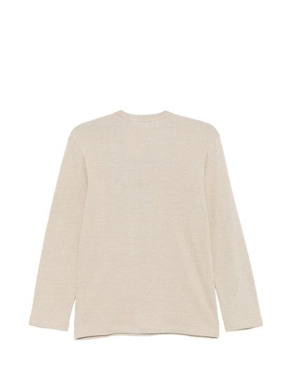 Comme Des Garcons Comme Des GarÃ§ons Linen and cotton blend t-shirt