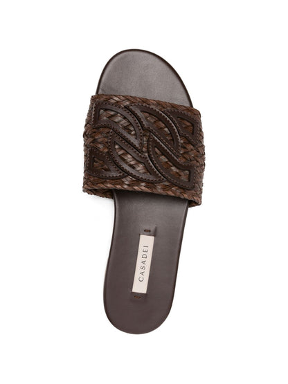 Casadei Leather flat sandals