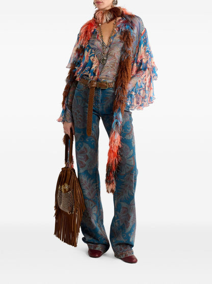 Etro Printed silk blouse