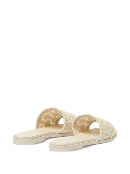 Fabiana Filippi Knitted flate sandals
