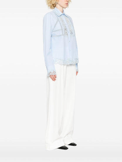 Ermanno Scervino Embroidered cotton shirt