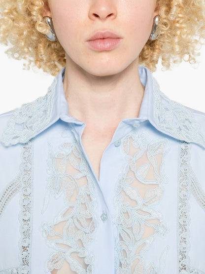 Ermanno Scervino Embroidered cotton shirt