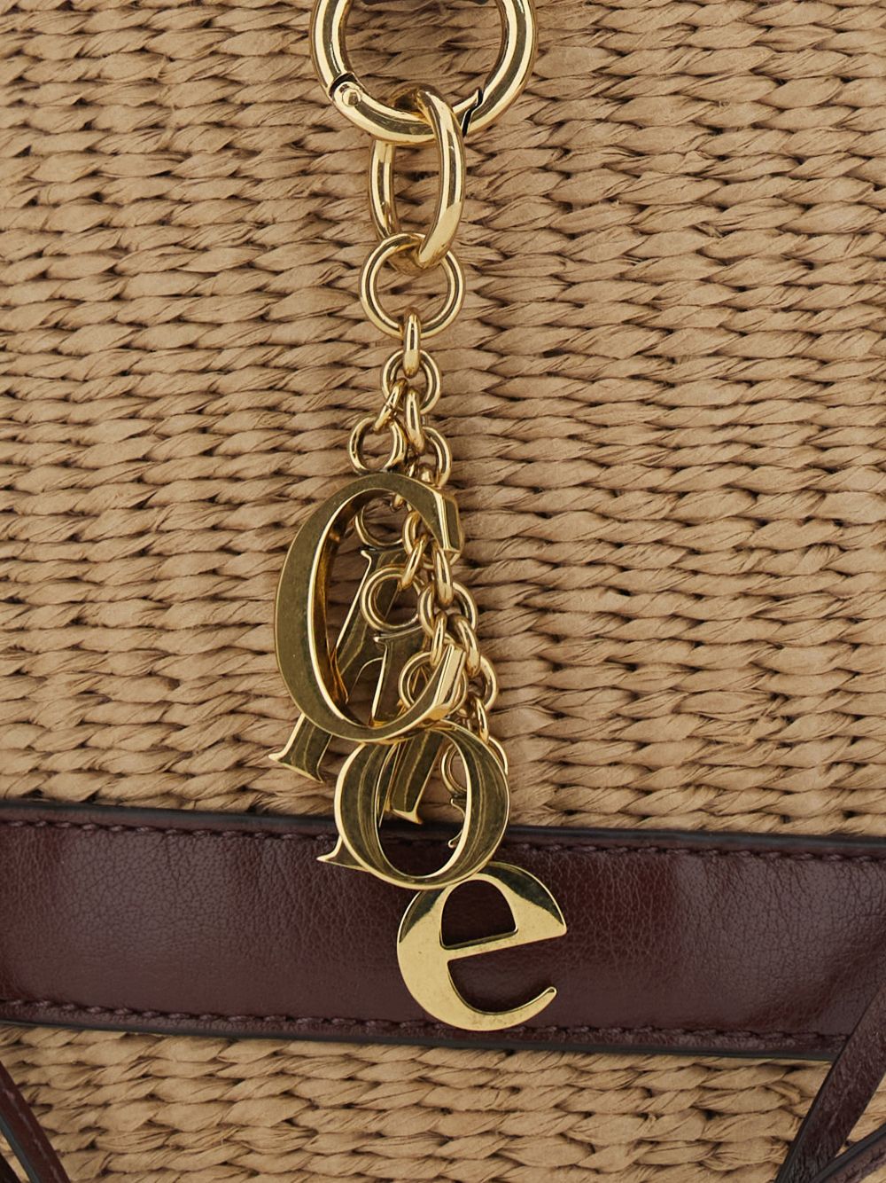 Chloé ChloÃ© Charms rafia bucket bag