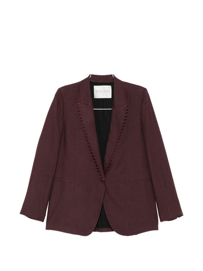 Forte Forte Linen single-breasted jacket