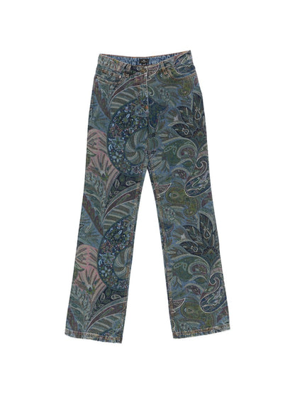 Etro Floral print flared jeans