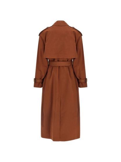 Saint Laurent Cotton and silk trench coat