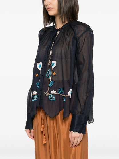 Forte Forte Embroidered cotton shirt