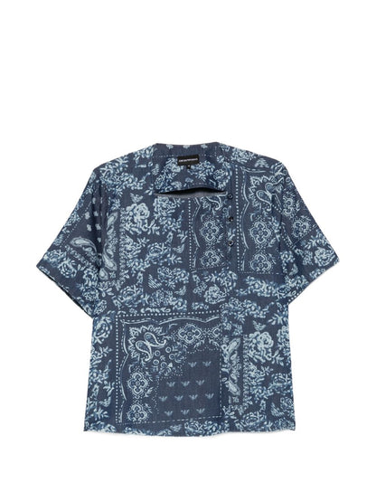 Emporio Armani Floral Print Cotton Top