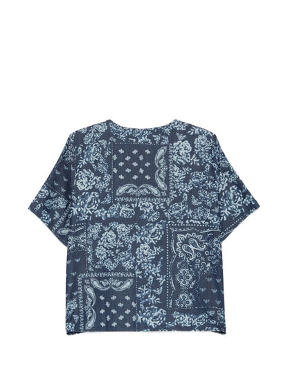 Emporio Armani Floral Print Cotton Top