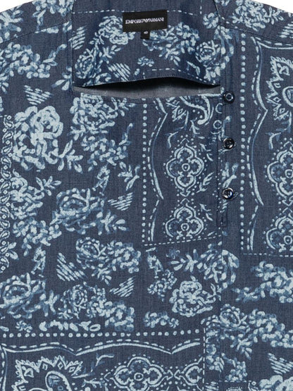 Emporio Armani Floral Print Cotton Top