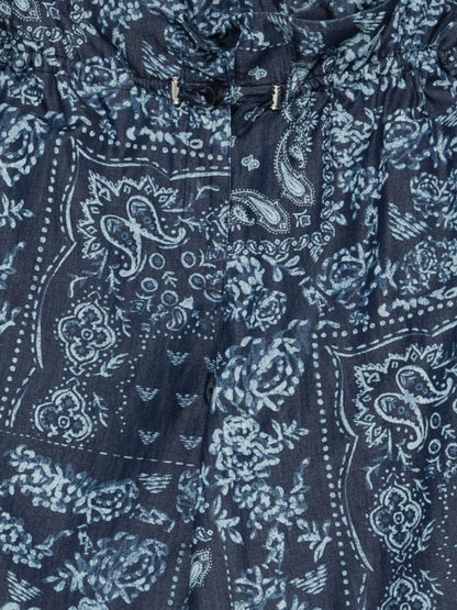 Emporio Armani Printed cotton trousers