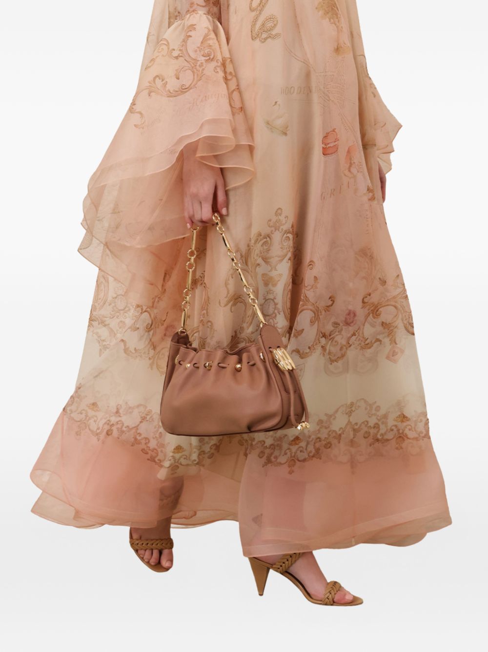 Zimmermann Ruched Chain Shoulder Bag
