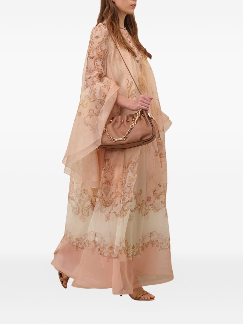 Zimmermann Ruched Chain Shoulder Bag
