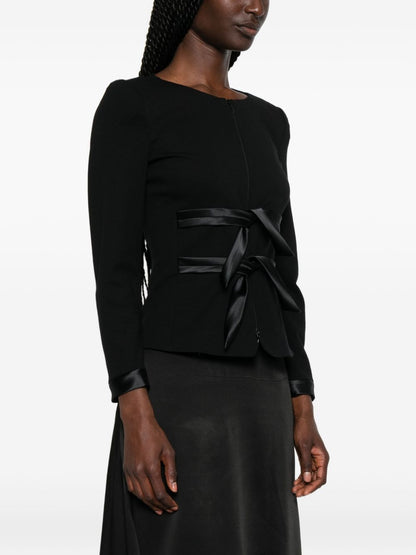 Emporio Armani Collarless Zip-Front Jacket