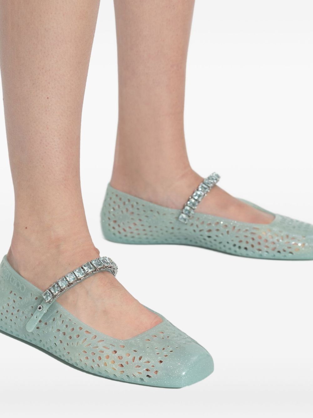JIMMY CHOO Flat shoes GREEN