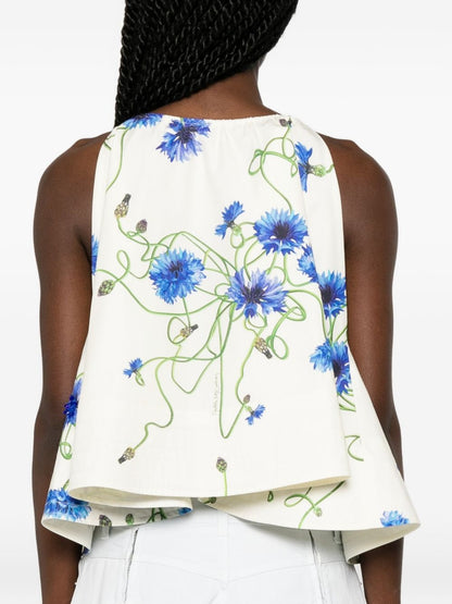 Stella McCartney Embroidered cotton top