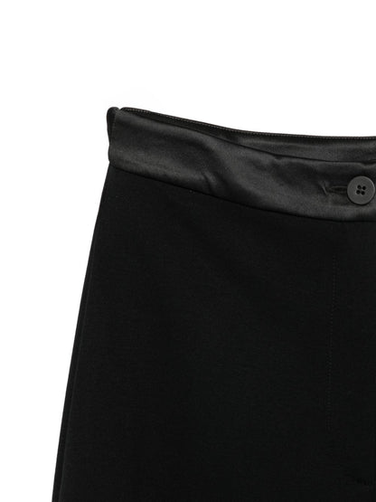 Emporio Armani Satin-Finish Tapered Trousers