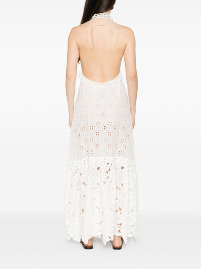 Ermanno Scervino Lace Cotton Long Dress