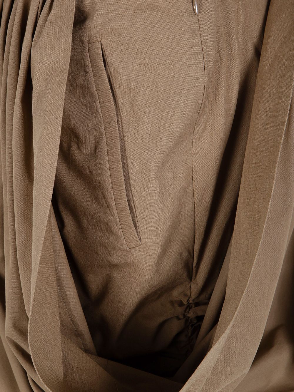 Chloé ChloÃ© Cotton Draped Midi Skirt