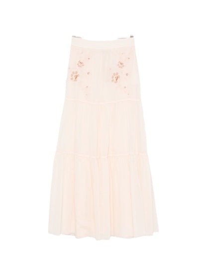 Ermanno Scervino Cotton Long Skirt