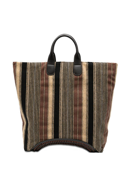 Emporio Armani Striped Tote Bag