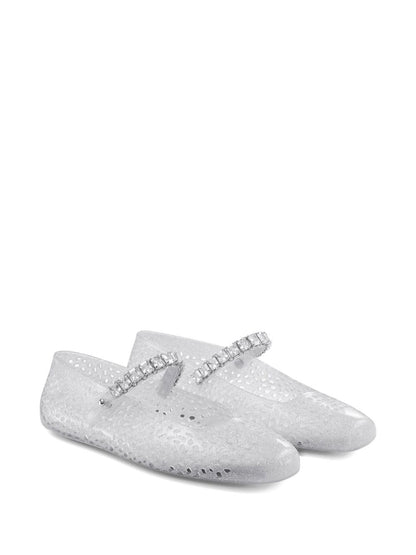 JIMMY CHOO Flat shoes SILVER