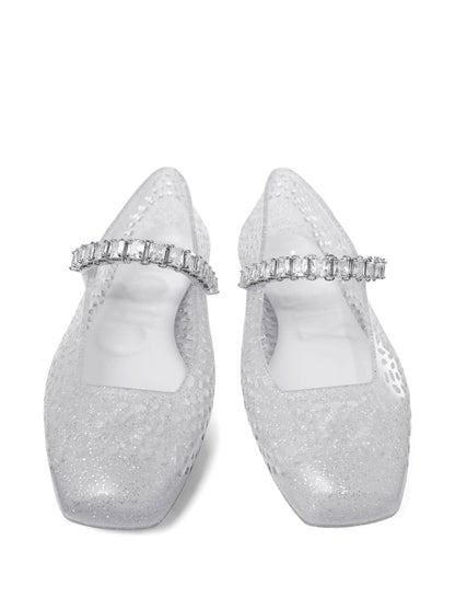 JIMMY CHOO Flat shoes SILVER
