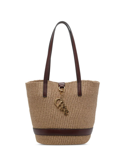 Chloé Charms rafia basket bag