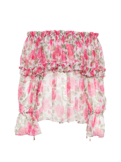 Chloé Printed silk blouse