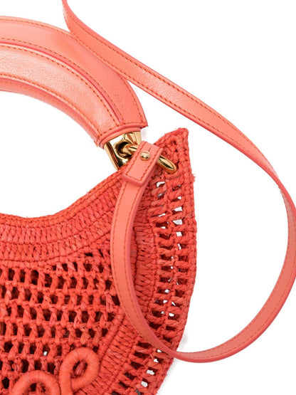 Chloé Summer Banana rafia mini hobo bag