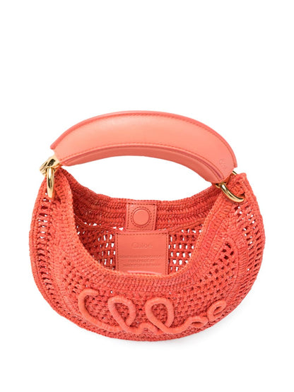 Chloé Summer Banana rafia mini hobo bag
