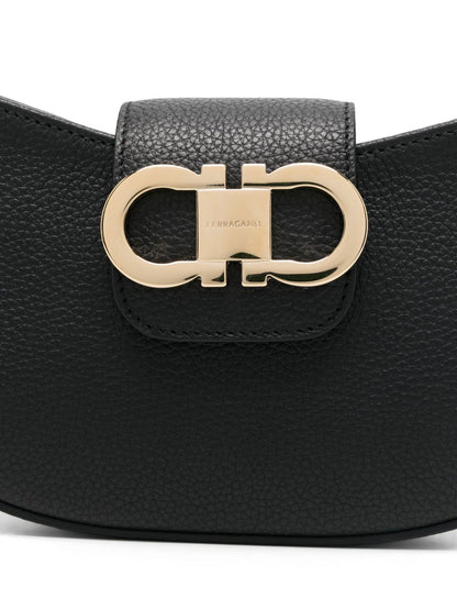 Ferragamo Gancini Zip Shoulder Bag