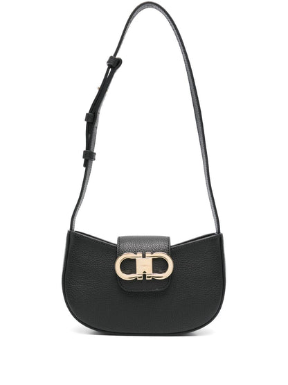 Ferragamo Gancini Zip Shoulder Bag