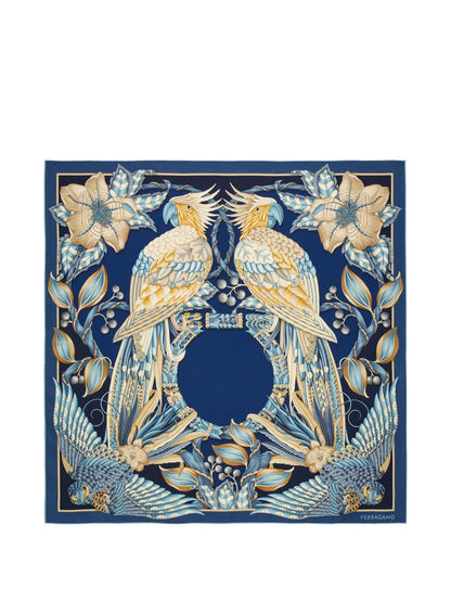 Ferragamo Scarfs NAVY