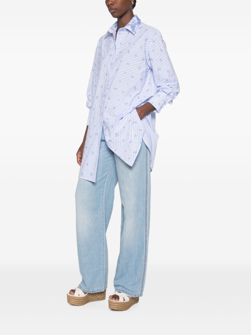 Ermanno Scervino Shirts LIGHT BLUE