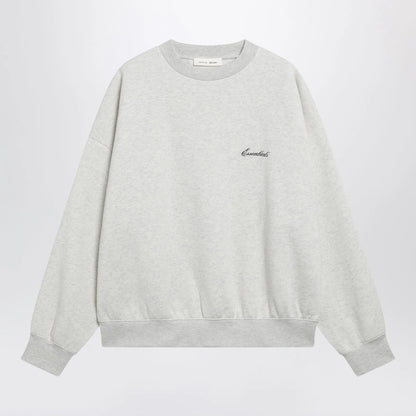Fear of God Essentials Signature SS26 crewneck sweatshirt in fleece oatmeal