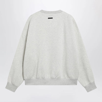 Fear of God Essentials Signature SS26 crewneck sweatshirt in fleece oatmeal