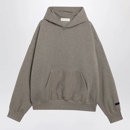 Fear of God Essentials Taupe cotton fleece hoodie