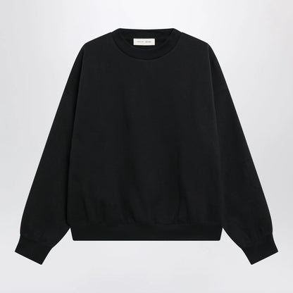 Fear of God Essentials Black cotton fleece crewneck sweatshirt