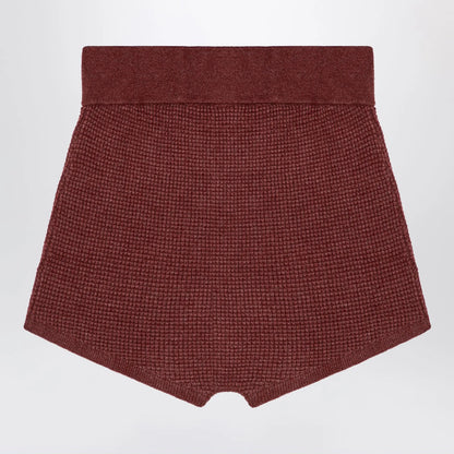 Fear of God Essentials Burgundy Honeycomb Shorts