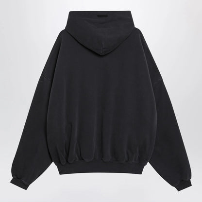 Fear of God Essentials Training 90s black cotton fleece sweatshirt