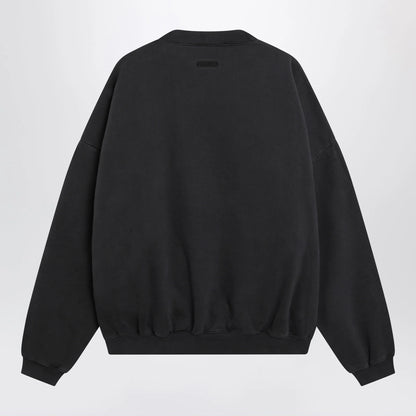 Fear of God Essentials Black cotton crewneck sweatshirt