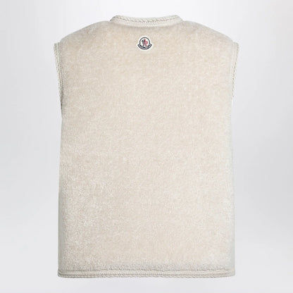 Moncler Mimosa gilet in teddy-effect fleece