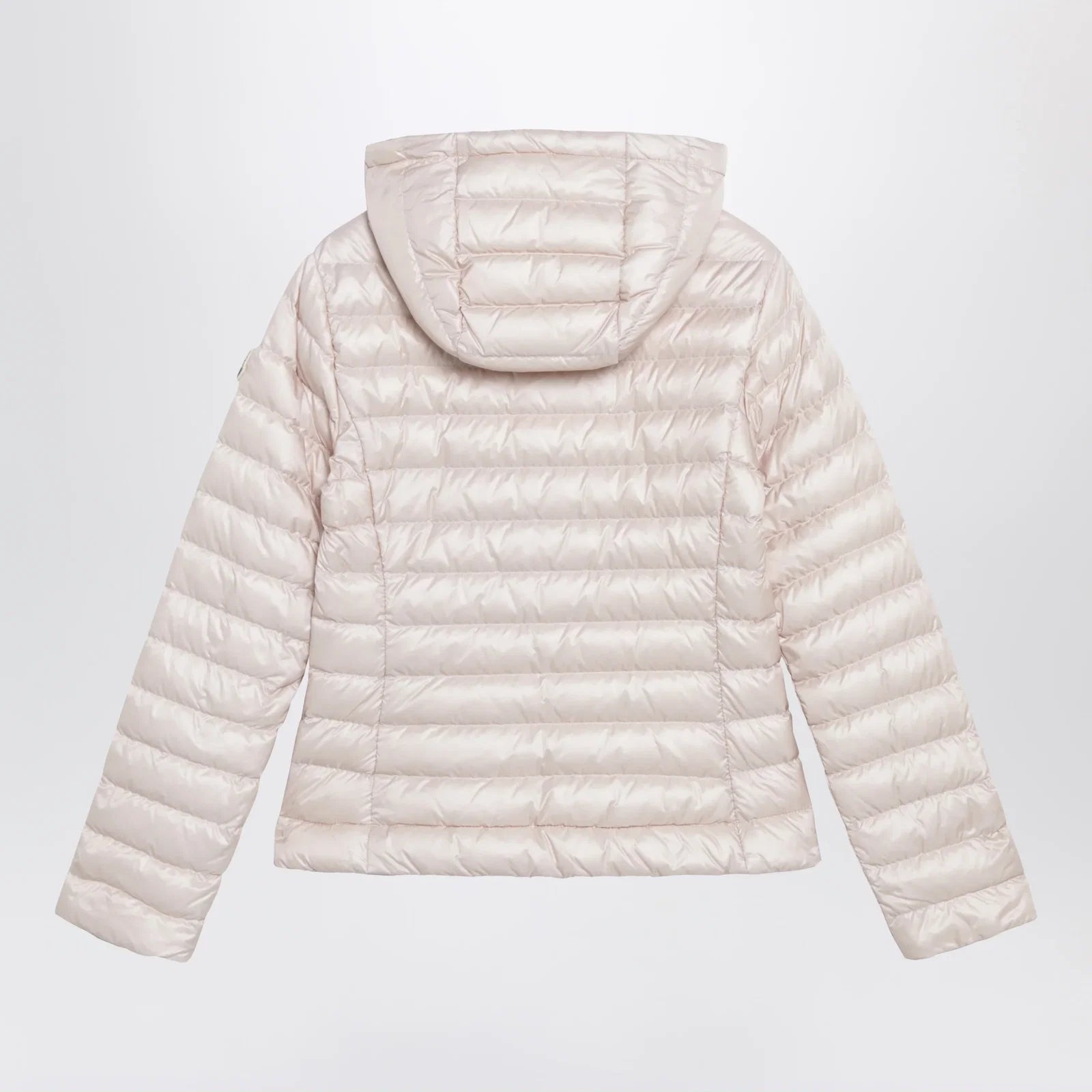 Moncler Igelhood down jacket in light pink longue saison