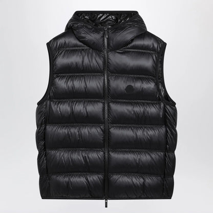 Moncler Black nylon-padded Panestrel waistcoat