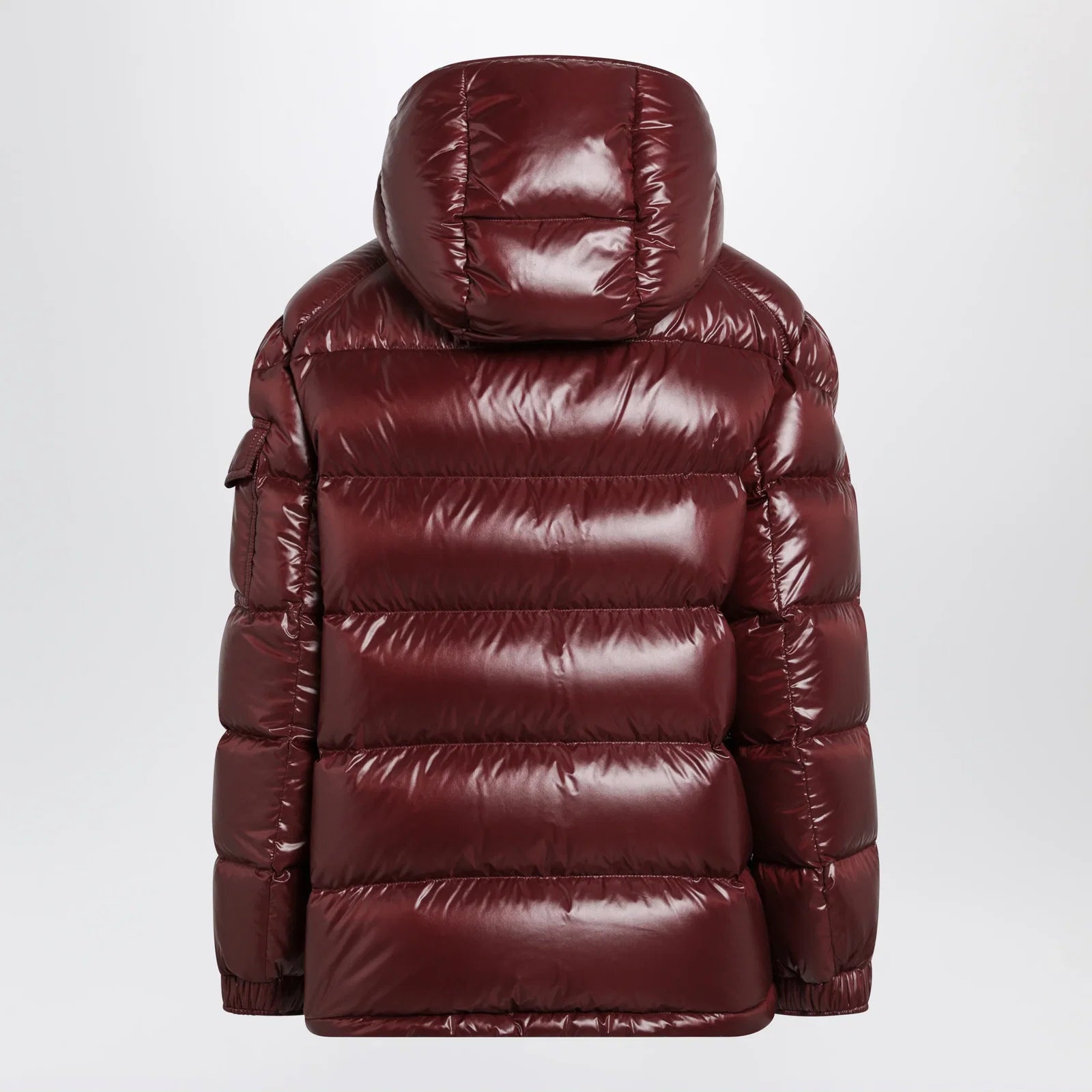 Moncler Dark red Maire down jacket in nylon laqué
