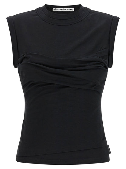 Alexander Wang Twisted Bust Layered Tank Top