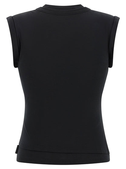 Alexander Wang Twisted Bust Layered Tank Top